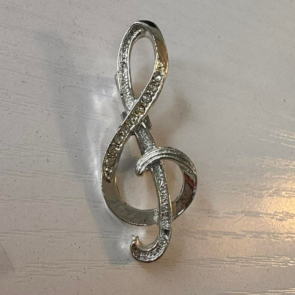 Music note brooch - Picture 2 of 3
